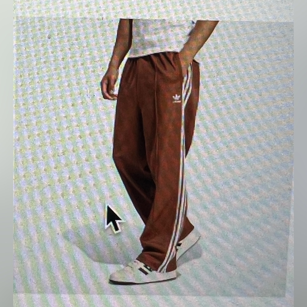 Adidas adicolor baggy fit firebird track pants unisex or mens'  XS brown NWT new